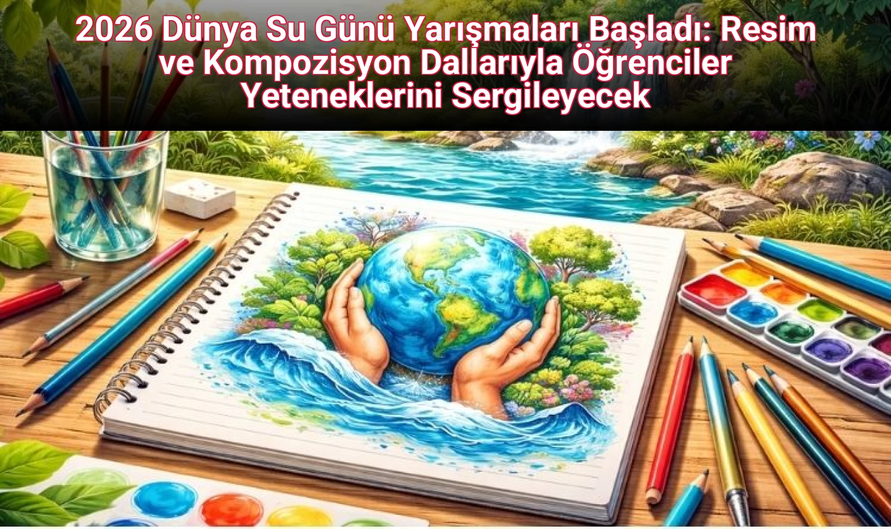 2026 Dünya Su Günü Yarışmaları Başladı: Resim ve Kompozisyon Dallarıyla Öğrenciler Yeteneklerini Sergileyecek